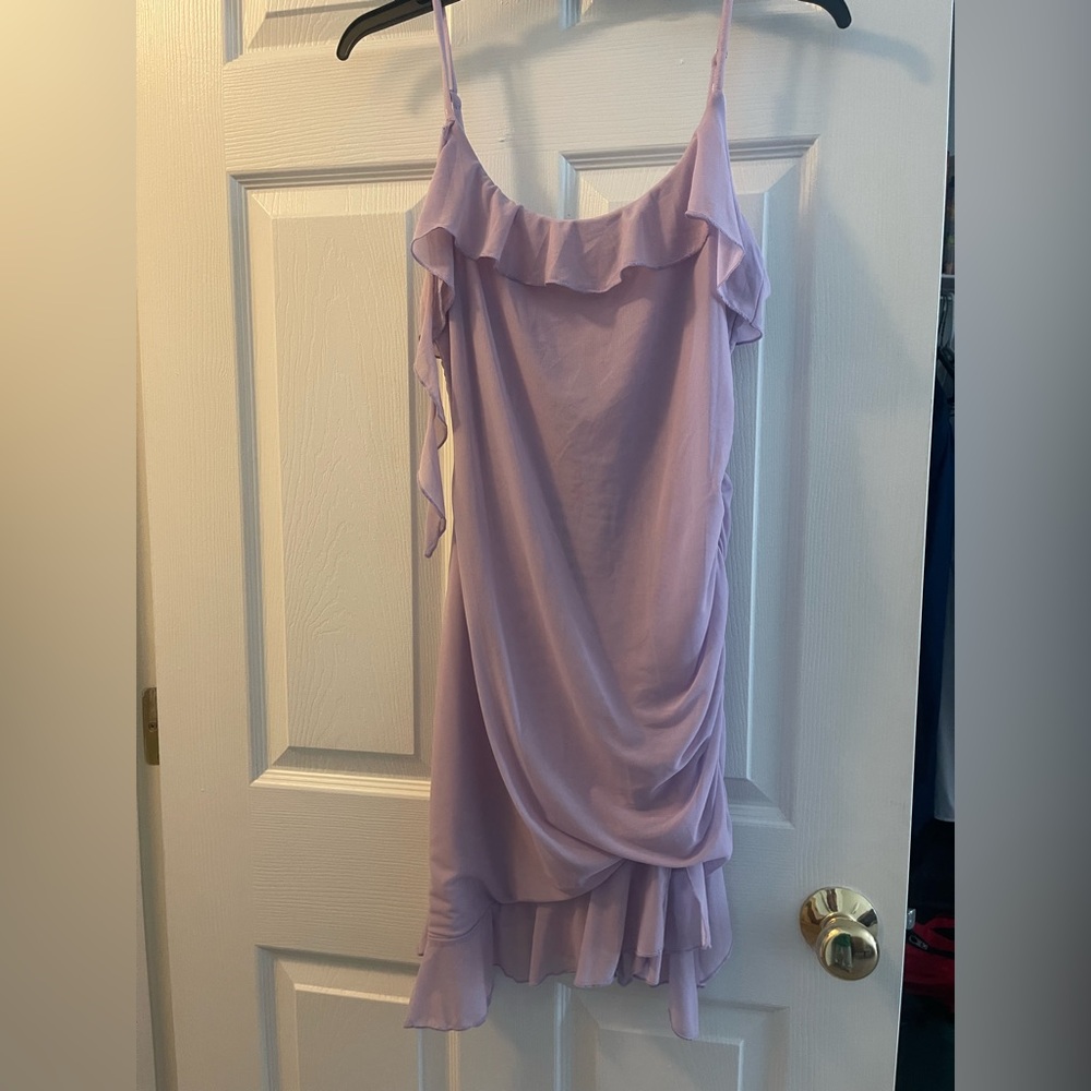 White Fox Boutique Lilac Asymmetrical Dress